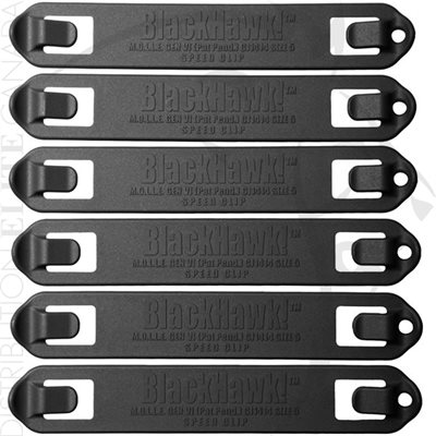 BLACKHAWK SPEED CLIPS SIX PACK - #7 - BLACK