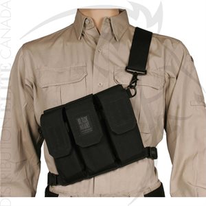 BLACKHAWK RIFLE BANDOLEER (HOLDS 6) BLACK