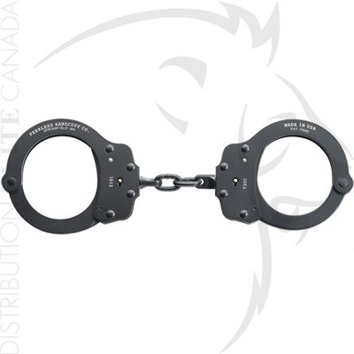 PEERLESS 730CB SUPERLITE CHAIN LINK HANDCUFF - BLACK