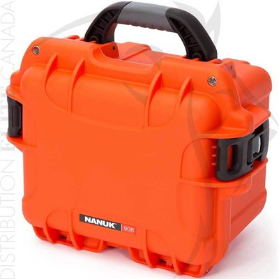 NANUK 908 CASE W / FOAM - ORANGE