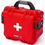 NANUK 908 CASE EMPTY W / FIRST AID LOGO - RED