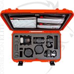 NANUK 935 CASE W / LID ORGANIZER / FOAM 2 BODIES DSLR - ORANGE