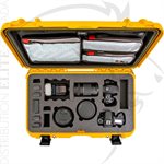 NANUK 935 CASE W / LID ORGANIZER / FOAM 2 BODIES DSLR - YELLOW