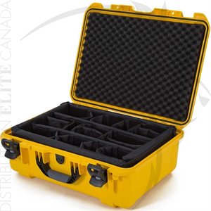 NANUK 940 CASE W / PADDED DIVIDER - JAUNE