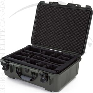 NANUK 940 CASE W / PADDED DIVIDER - OLIVE