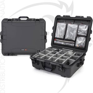 NANUK 945 CASE W / LID ORGANIZER / PADDED DIVIDER - GRAPHITE