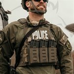 ARMOR EXPRESS AETOS PLATE CARRIER - LASER CUT - BLACK - LG