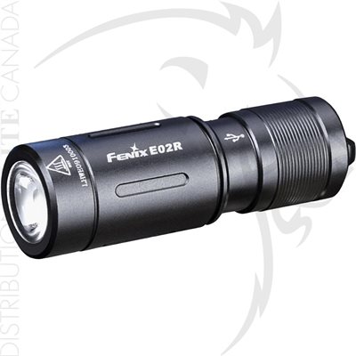 FENIX E02R RECHARGEABLE EDC FLASHLIGHT - NOIR