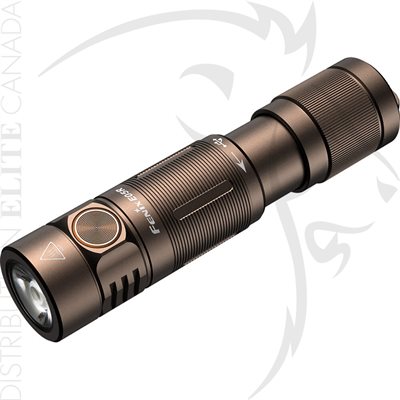 FENIX E05R RECHARGEABLE KEYCHAIN FLASHLIGHT - BROWN