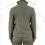 FIRST TACTICAL WOMEN SOFTSHELL SHORT JACKET - OD GREEN - 2X