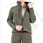 FIRST TACTICAL WOMEN SOFTSHELL SHORT JACKET - OD GREEN - 2X