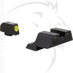 TRIJICON HD XR NIGHT SIGHTS - GLOCK LG FRAMES - YELLOW FRONT