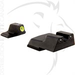 TRIJICON HD NIGHT SIGHTS - H&K .45C / P30 / VP9 - AVANT JAUNE