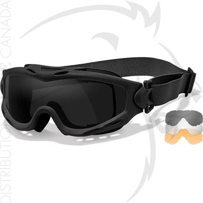 WILEY X SPEAR GOGGLE GREY / CLEAR / RUST / BLACK FRAME