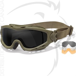 WILEY X SPEAR GOGGLE GREY / CLEAR / RUST / TAN FRAME