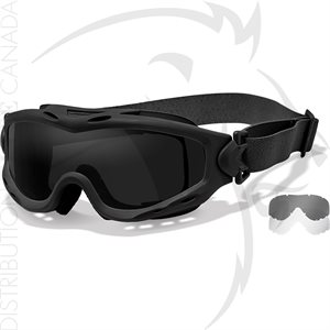 WILEY X SPEAR GOGGLE GREY / CLEAR / BLACK FRAME