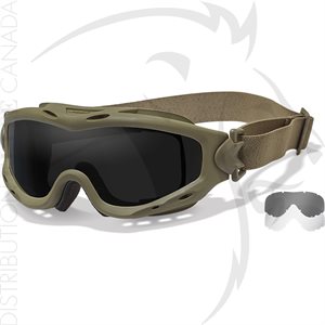 WILEY X SPEAR GOGGLE GREY / CLEAR / TAN FRAME